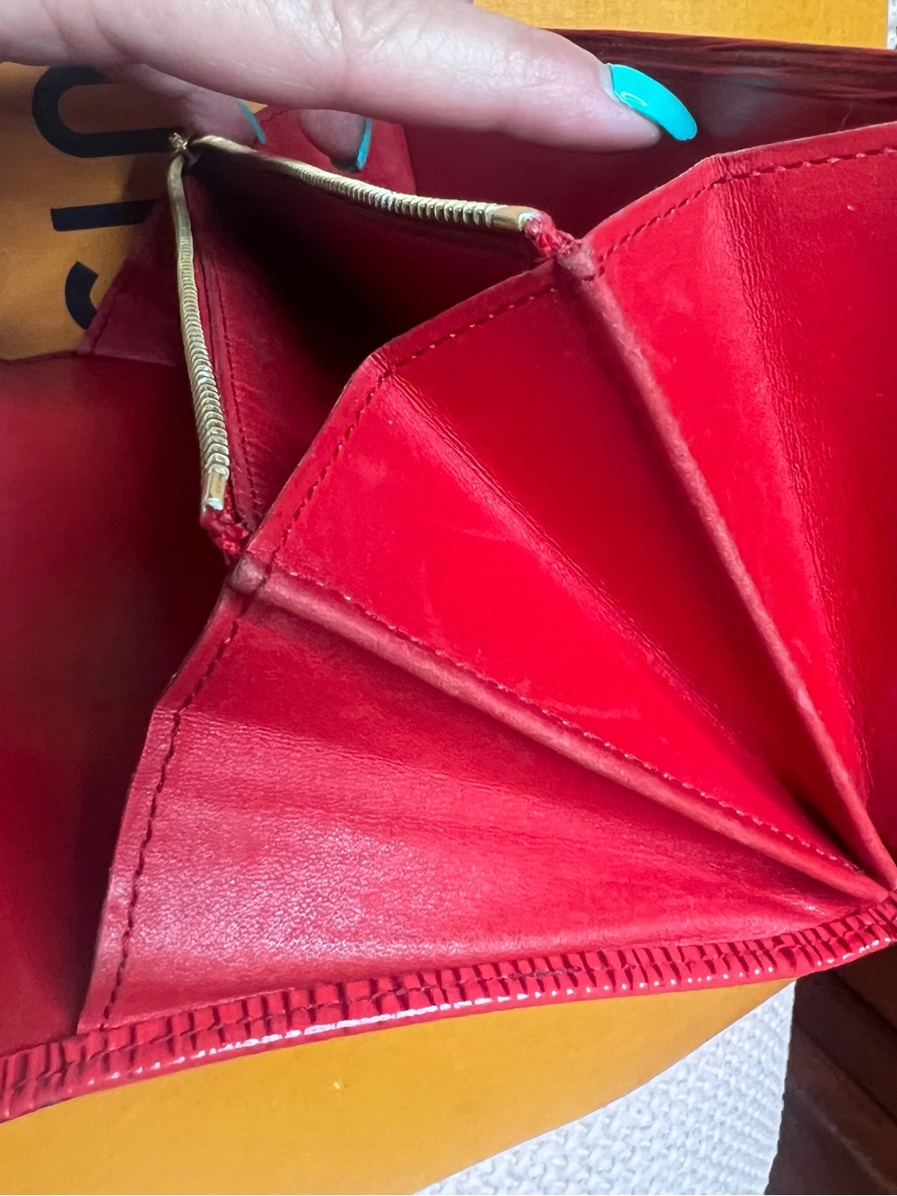 Louis Vuitton Red Epi Leather Continental Wallet - Picture 12 of 15